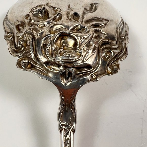Vtg Glenrose Serving Spoon Wm. A. Rogers Silverplate A1 Large 1900 - Picture 12 of 16
